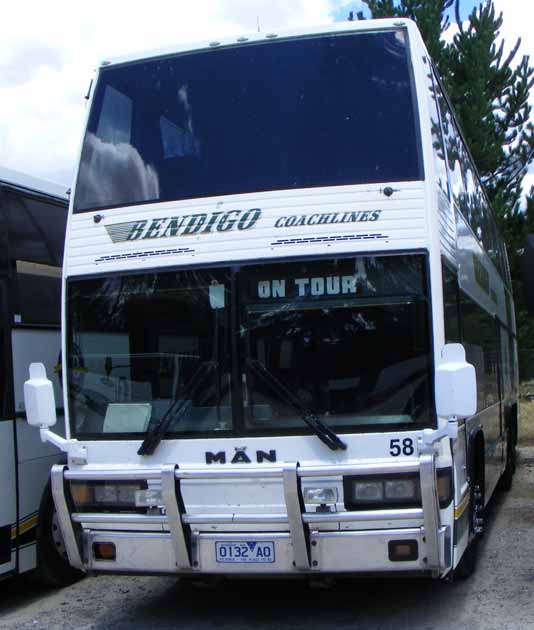 Bendigo Coachlines MAN Austral DD1 Double Deck 58